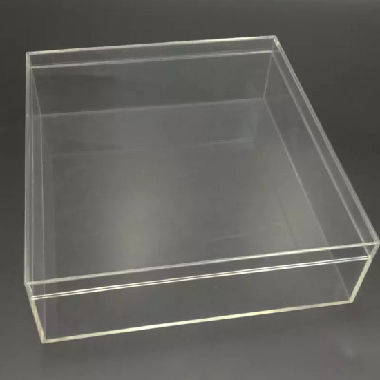 Plexiglas box op maat met schoenendoos deksel