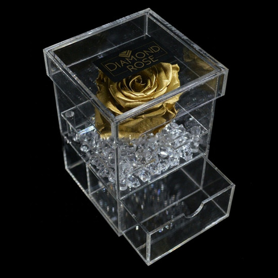 Plexiglas bloem geschenkbox
